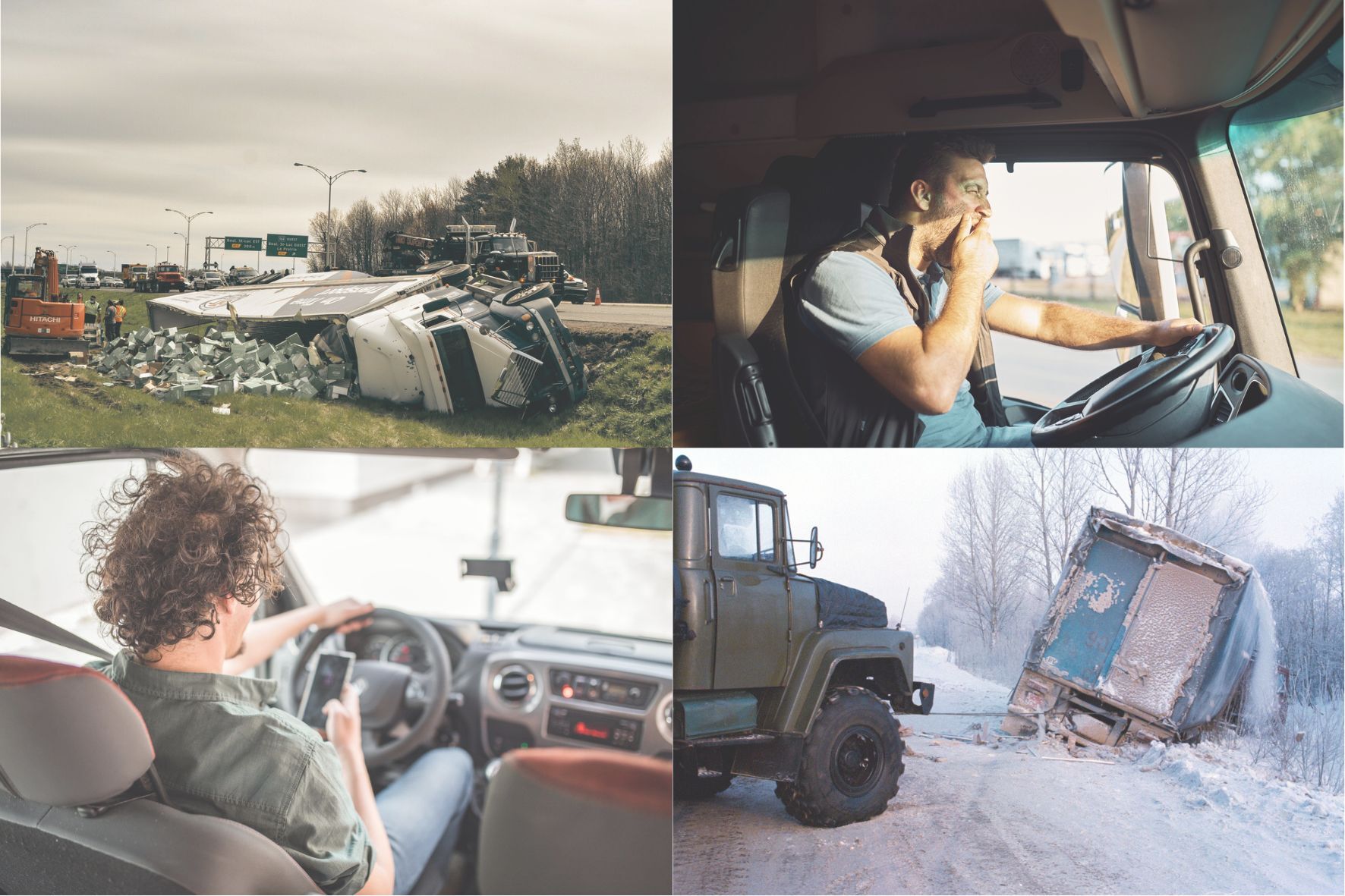 causes of truck crashes 4 frame